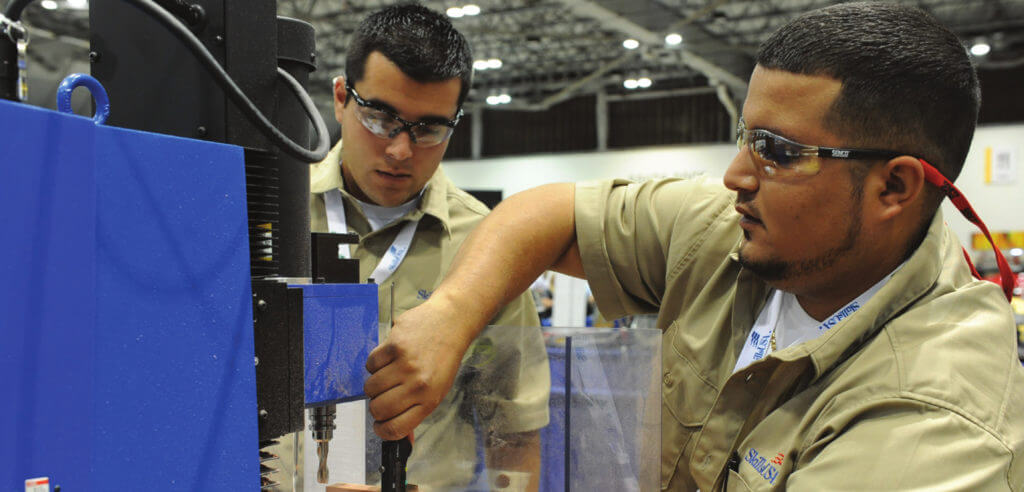 SkillsUSA students get hands-one learning of construction machinery